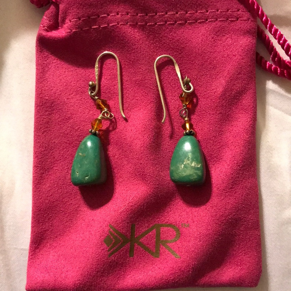 Silpada silver and turquoise earrings
